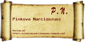 Pinkova Narcisszusz névjegykártya